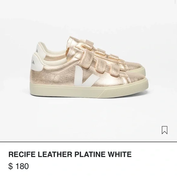 💛NWT WOMENS RECIFE LEATHER PLATINE WHITE SNEAKERS SIZE 40 - Picture 5 of 14